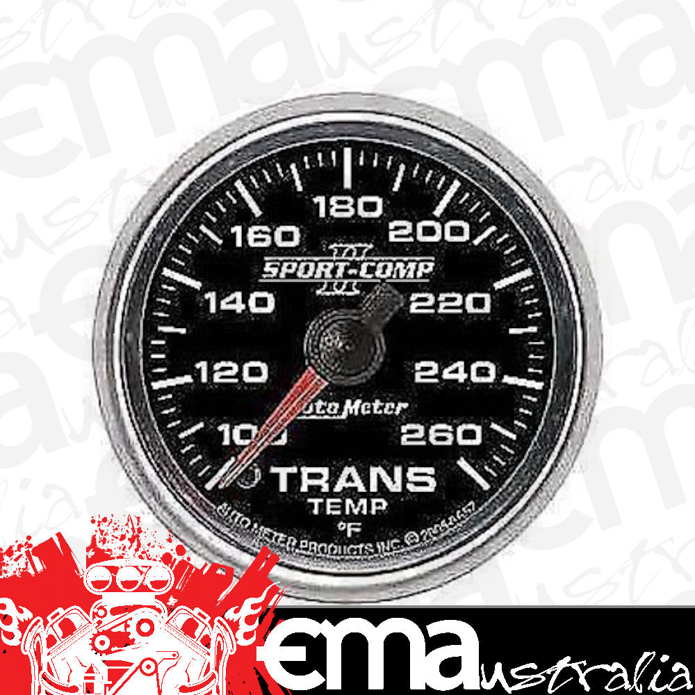 AutoMeter AU3657 Sport-Comp II 2-1/16" Elecal Trans Temp Gauge 100-260¶øF