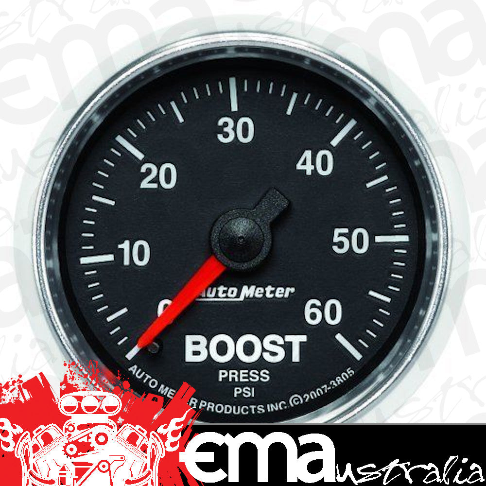 AutoMeter 3805 2-1/16" BOOST, 0-60 PSI, GS