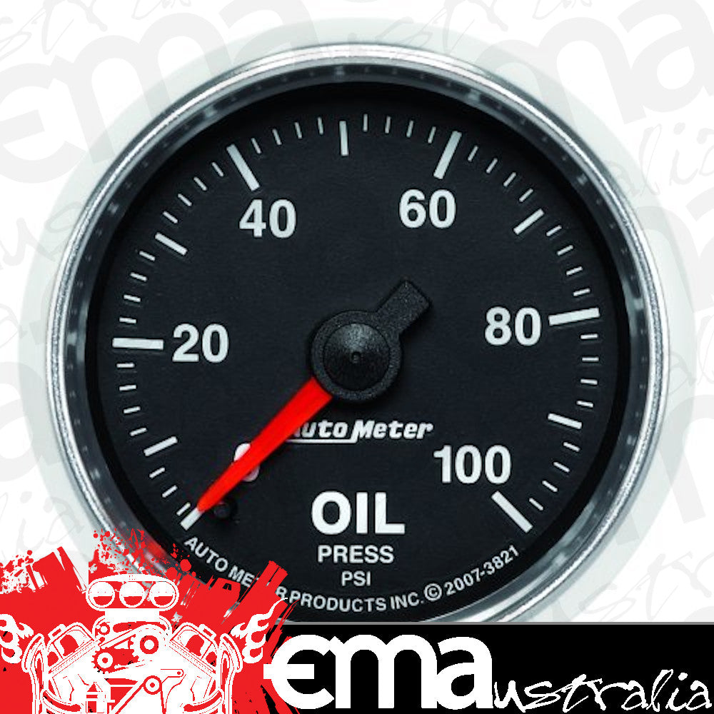 AutoMeter 3821 2-1/16" OIL PRESSURE, 0-100 PSI, GS