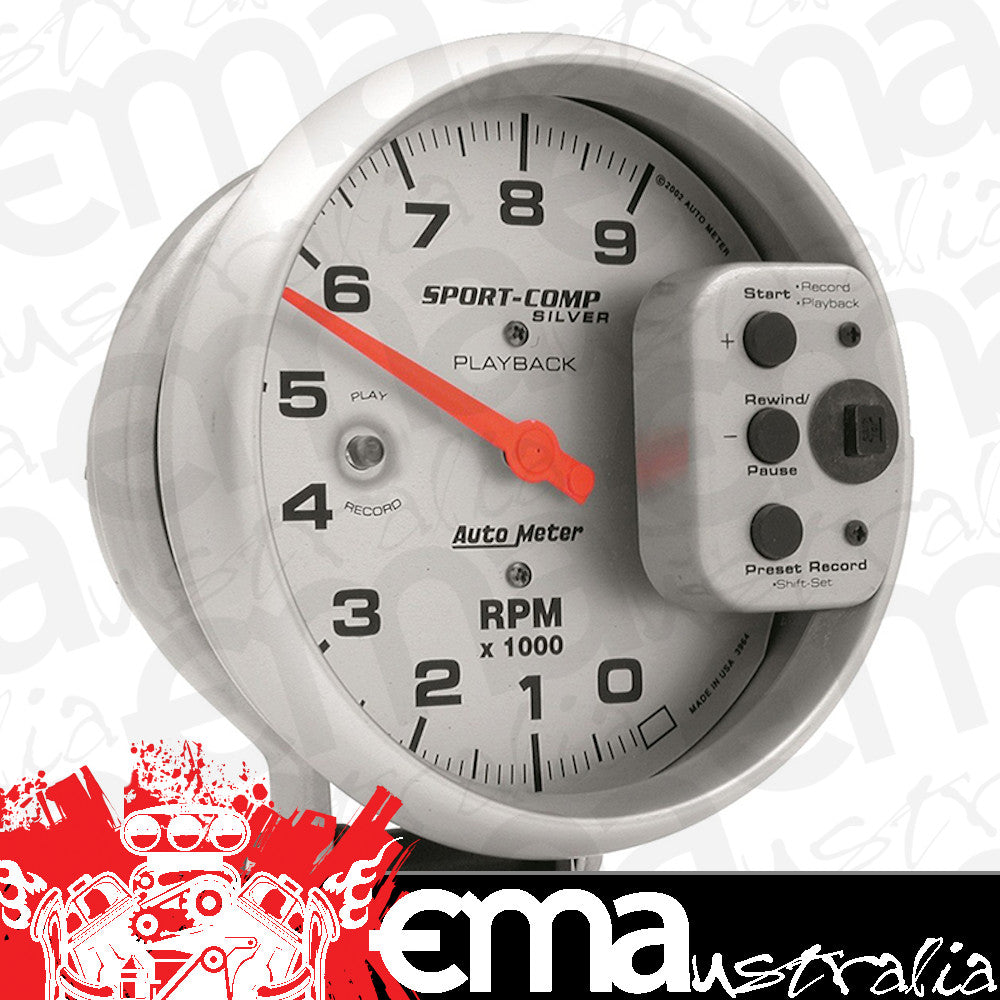 AutoMeter 3964 5" PEDESTAL PLAYBACK TACHOMETER, 0-9,000 RPM, ULTRA-LITE