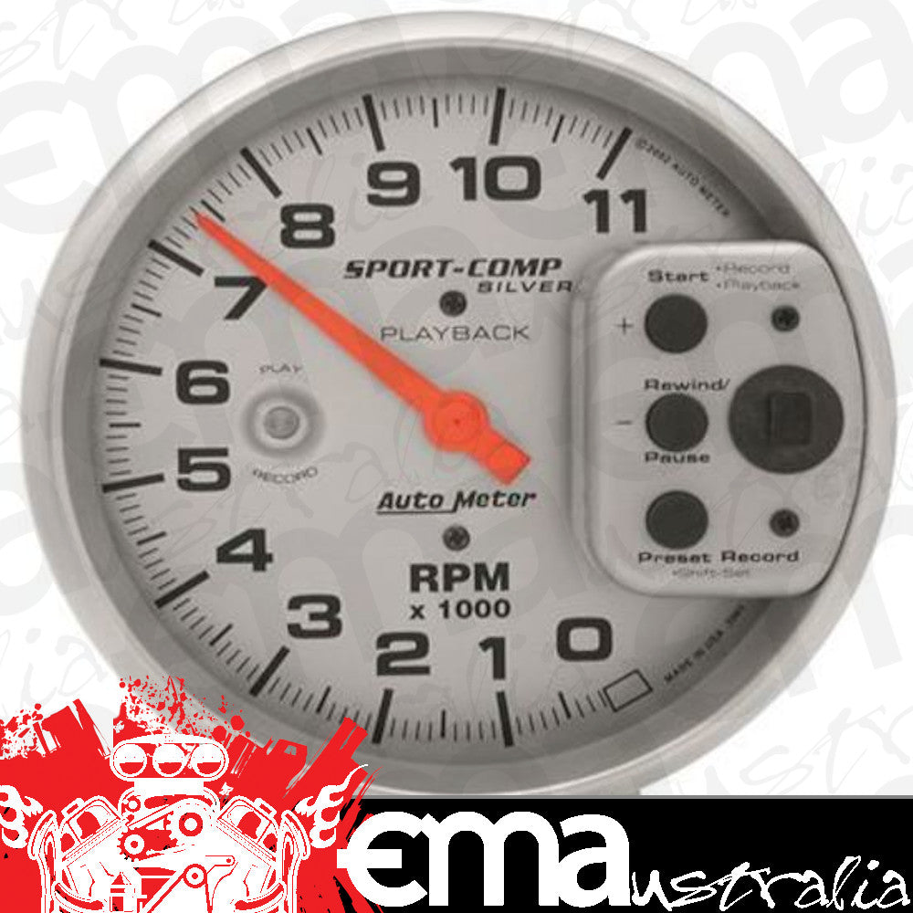 AutoMeter 3965 5" PEDESTAL PLAYBACK TACHOMETER, 0-11,000 RPM, ULTRA-LITE