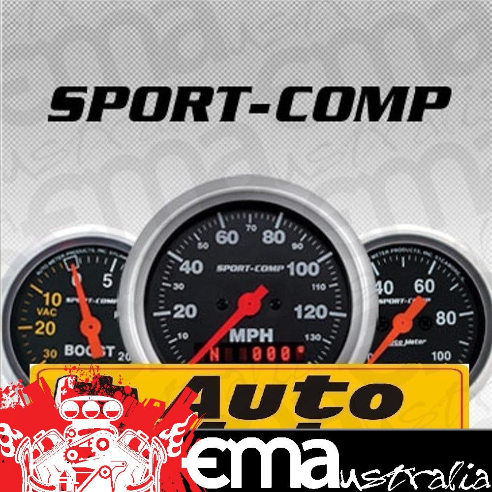 AutoMeter 3982-M GAUGE, SPEEDOMETER, 3 3/8", 225KM/H, GPS, SPORT-COMP