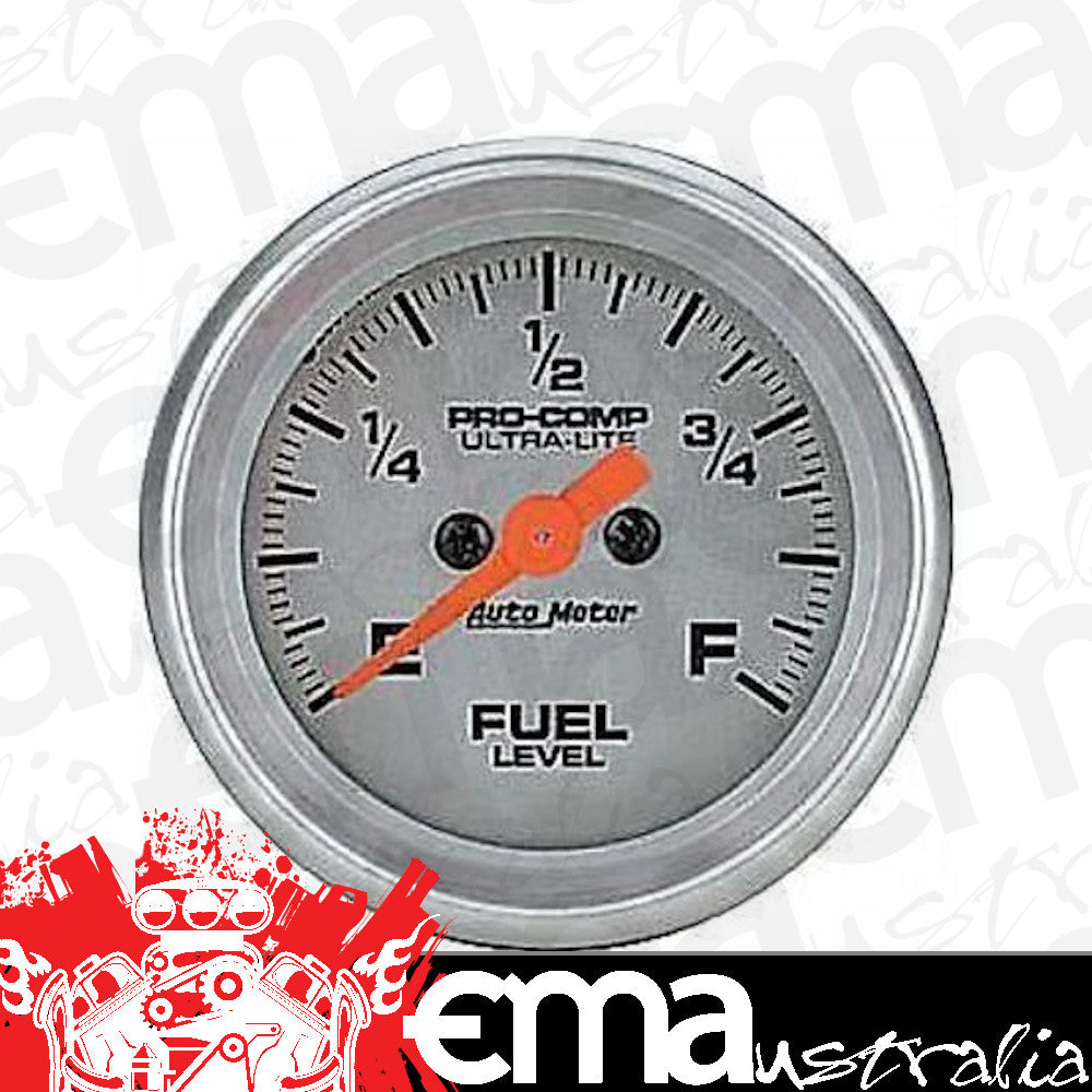 AutoMeter 4310 2-1/16" FUEL LEVEL, PROGRAMMABLE 0-280 Ohm, ULTRA-LITE