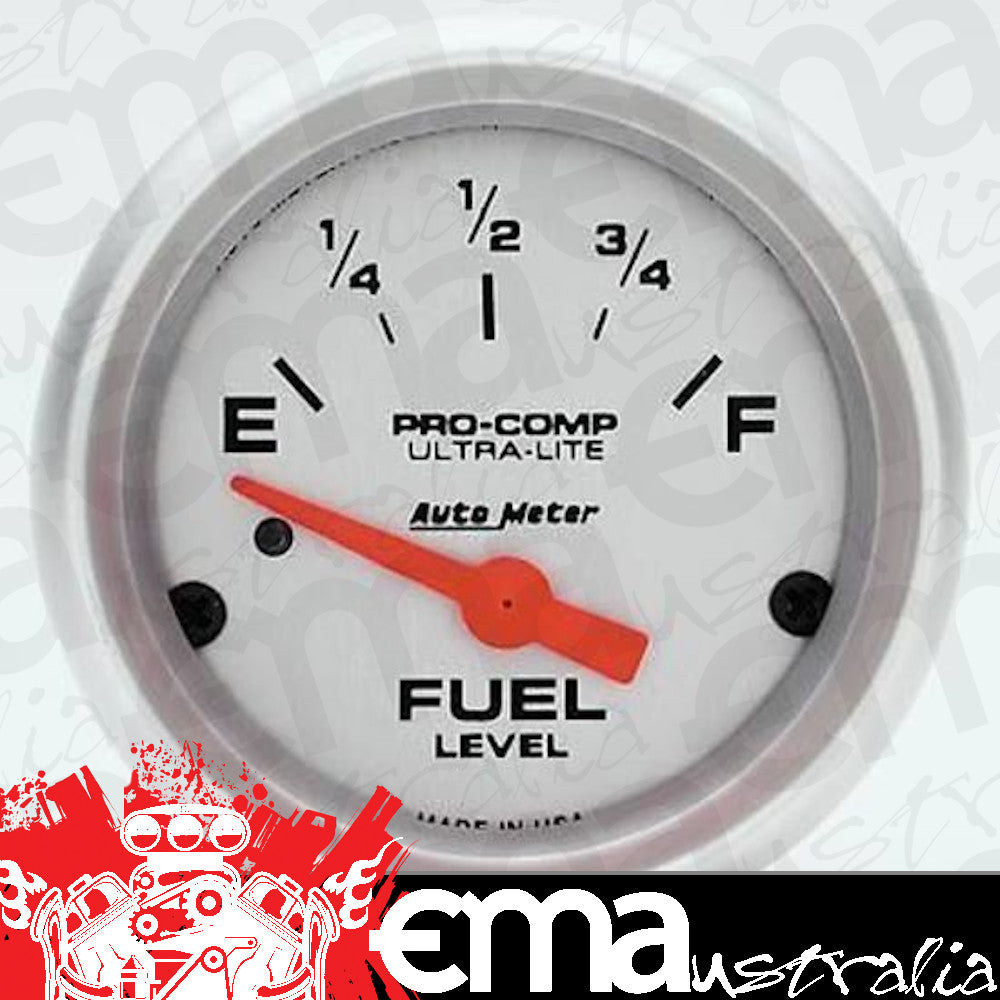 AutoMeter AU4314 Ultra-Lite Elec Fuel Gauge 0-90 OHMS 2-1/16"