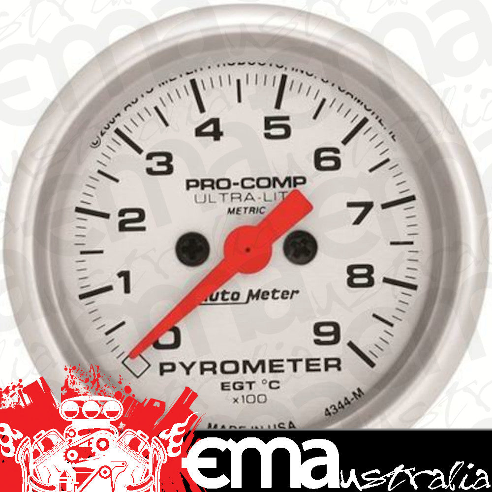 AutoMeter 4344-M GAUGE, PYROMETER (EGT), 2 1/16", 900?C, DIGITAL STEPPER MOTOR, ULTRA-LITE