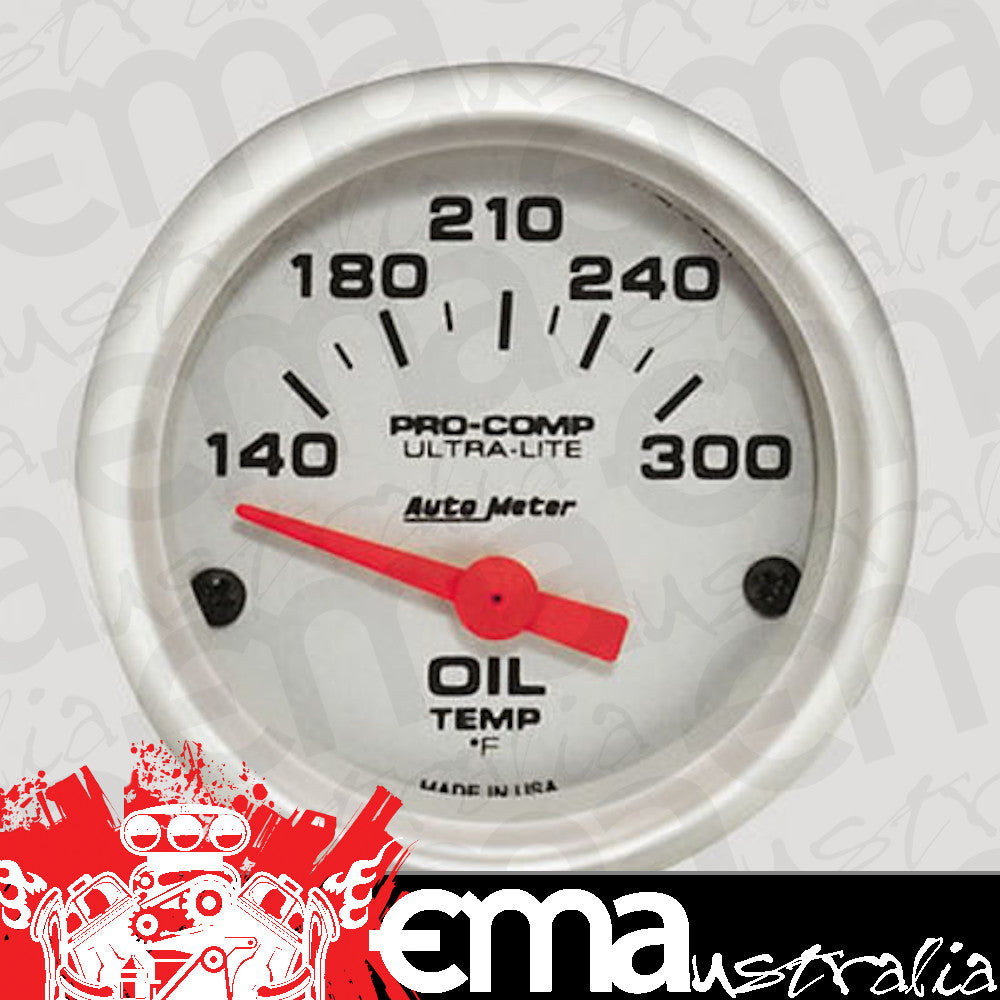 AutoMeter 4348 2-1/16" OIL TEMPERATURE, 140-300 F, ULTRA-LITE