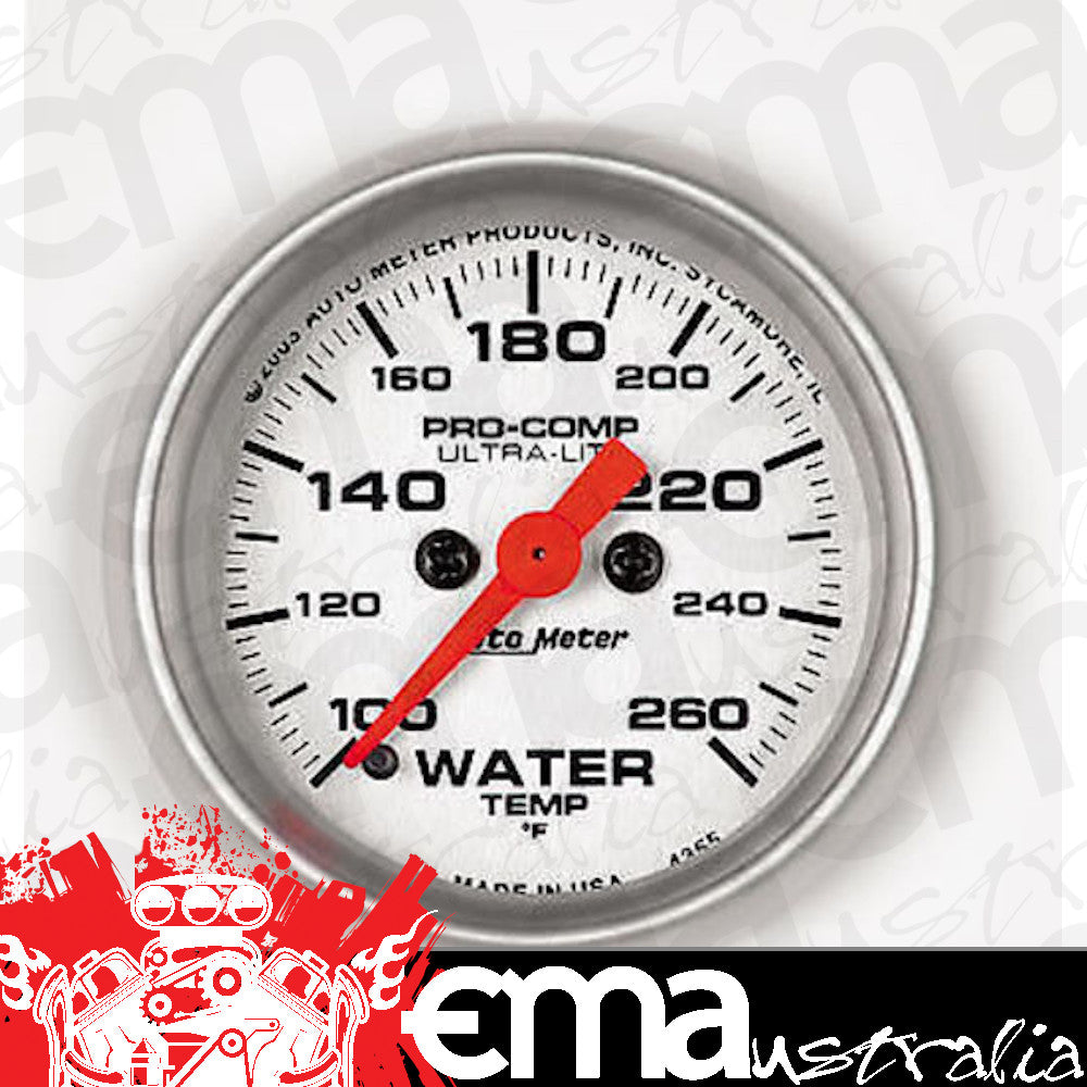 AutoMeter 4355 2-1/16" WATER TEMPERATURE, 100-260 F, ULTRA-LITE