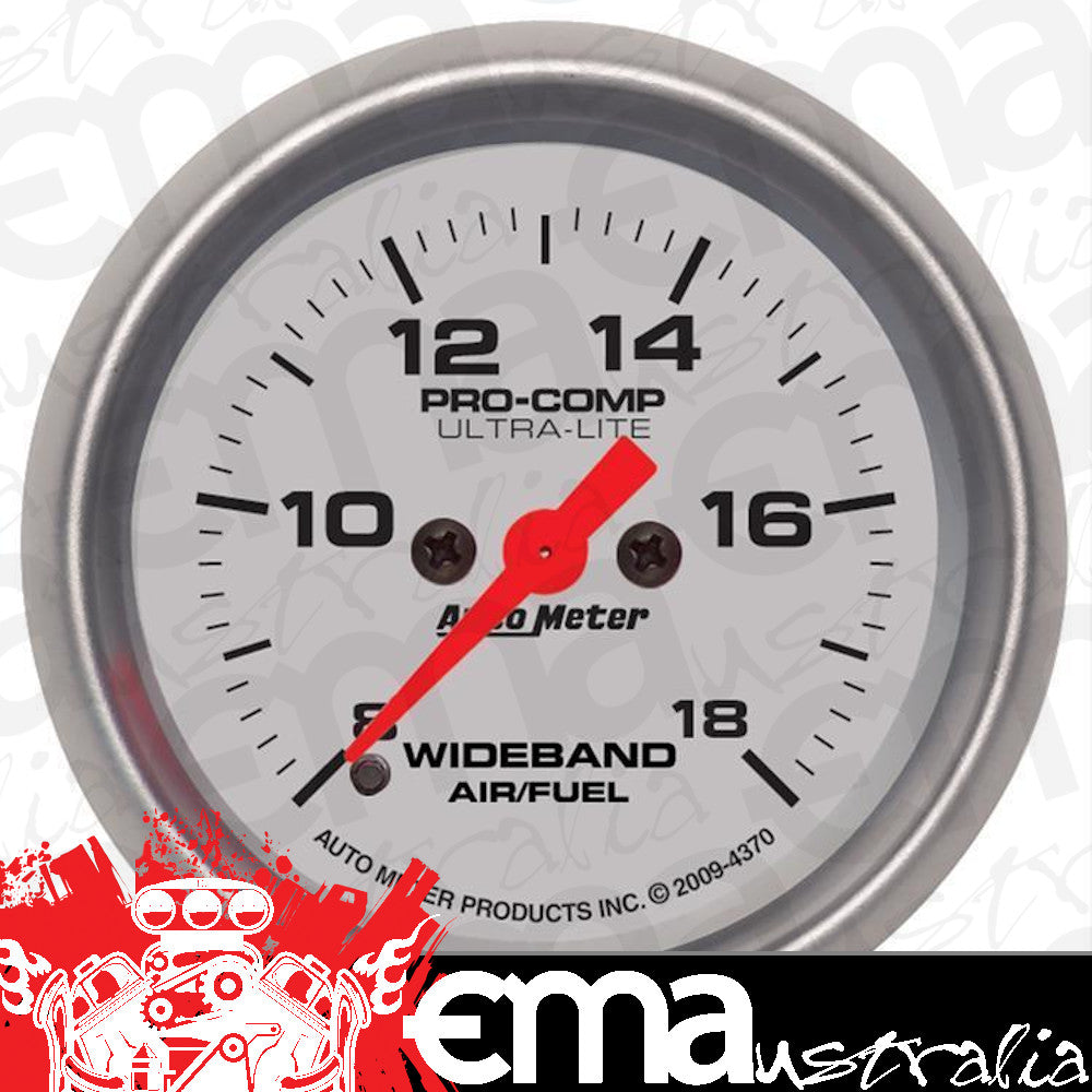 AutoMeter 4370 2-1/16" WIDEBAND AIR/FUEL RATIO, ANALOG, 8:1-18:1 AFR, ULTRA-LITE