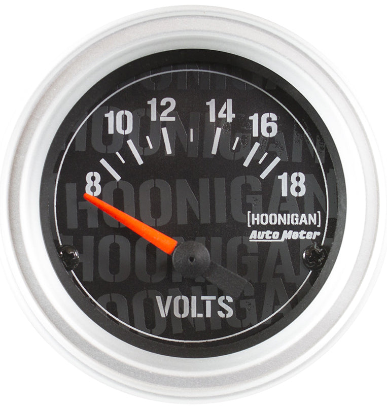 AutoMeter 4391-09000 GAUGE, VOLTMETER, 2 1/16", 18V, ELEC, HOONIGAN