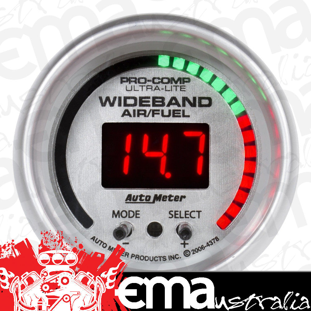 AutoMeter AU4397 Ultra-Lite 2-1/16" Wideband Pro Plus Air Fuel Ratio Gauge