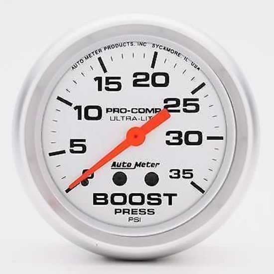 AutoMeter AU4404 Ultra-Lite Boost Gauge 2-5/8" 0-35PSI