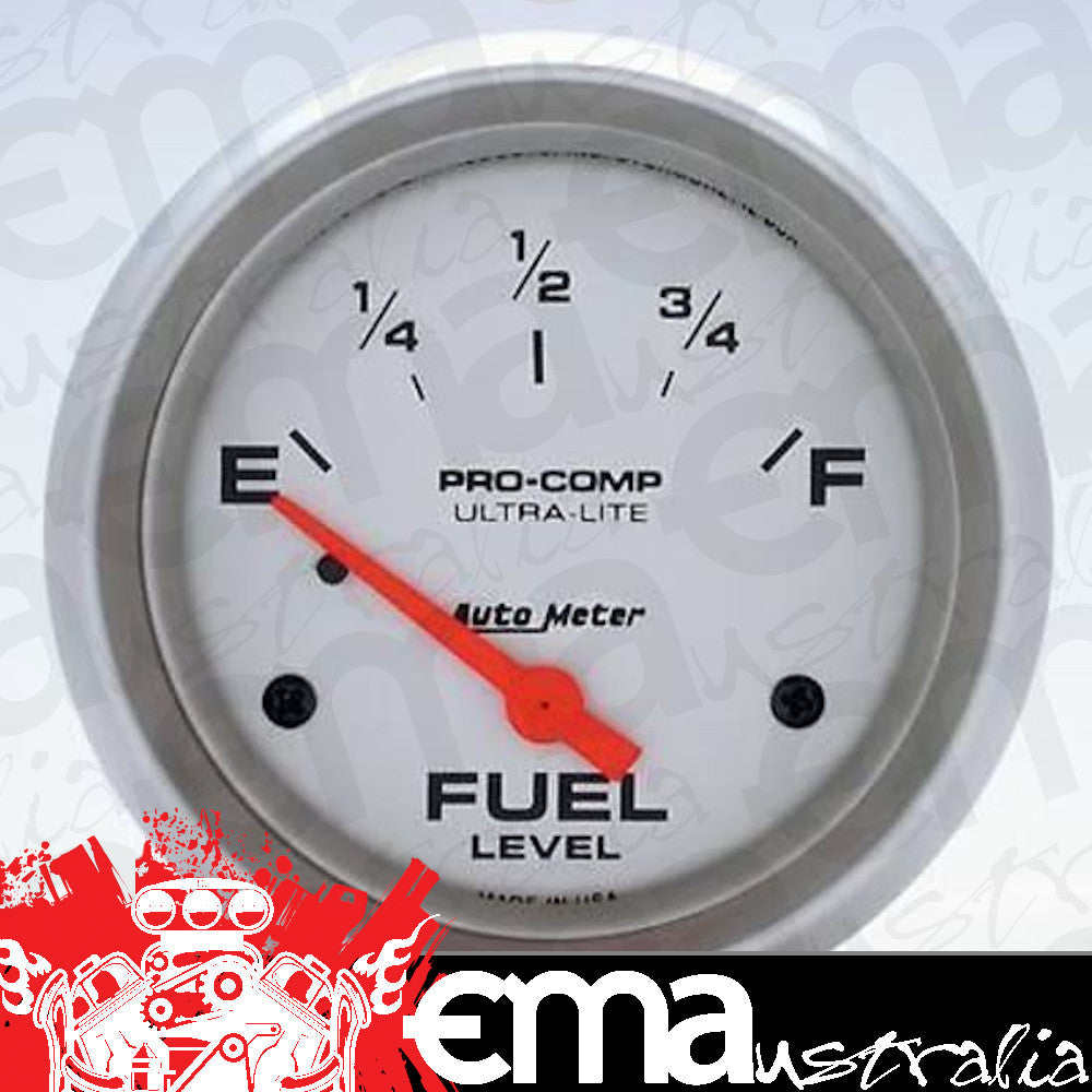 AutoMeter AU4418 Ultra-Lite 2-5/8" Elec Fuel Level Gauge Ford 16-158 OHMS