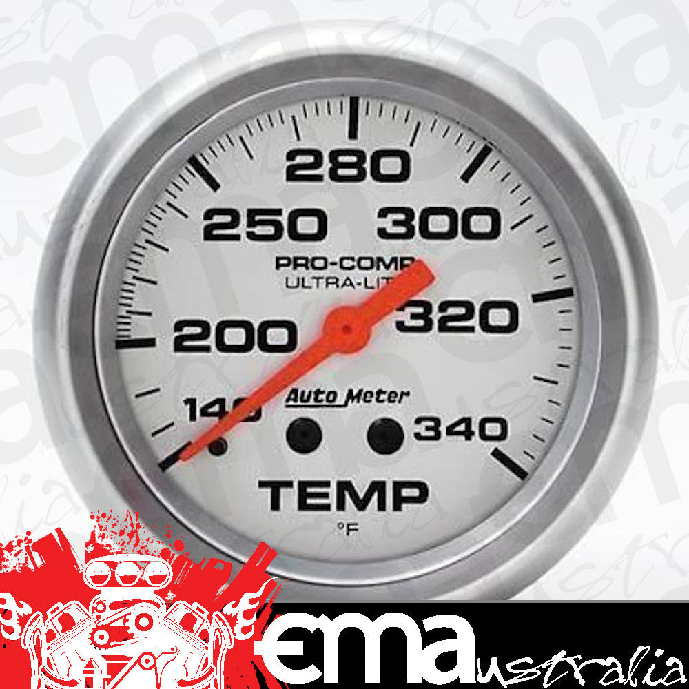 AutoMeter AU4435 Ultra-Lite 2-5/8" Mech Water Temperature Gauge 120-340F