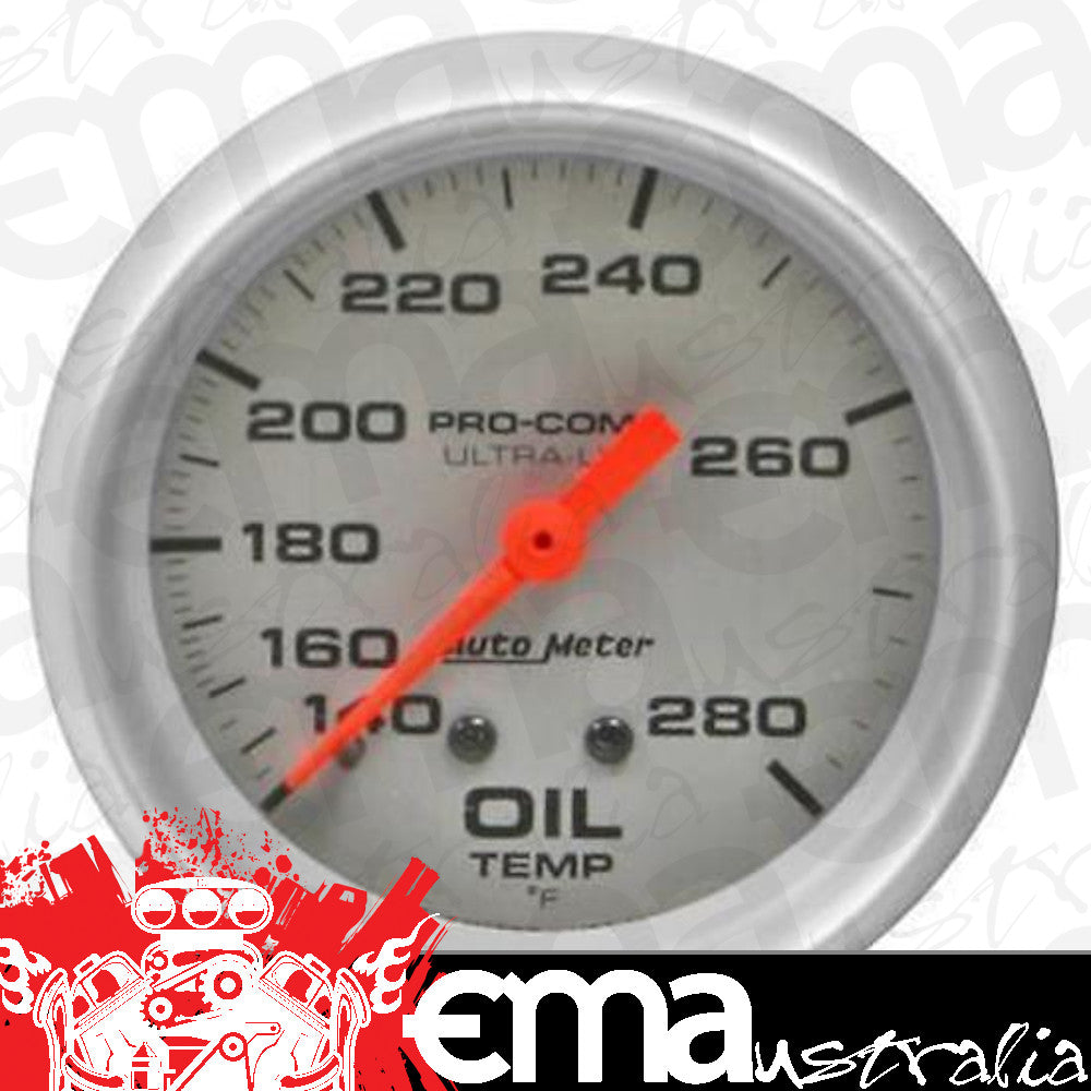 AutoMeter AU4441 Ultra-Lite 2-5/8" Mech Oil Temperature Gauge 140-280¶øF