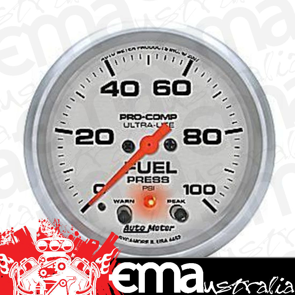 AutoMeter 4472 2-5/8" FUEL PRESSURE, 0-100 PSI, ULTRA-LITE