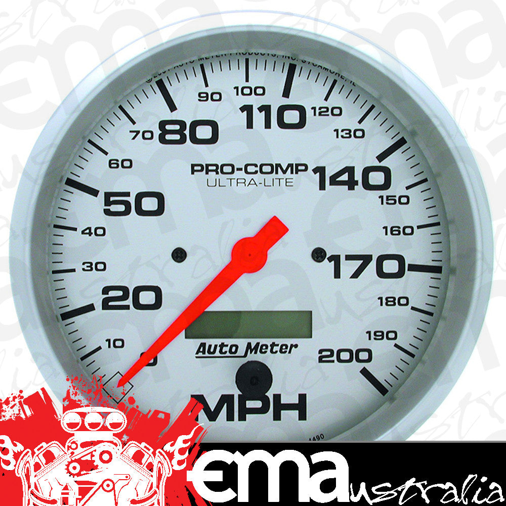 AutoMeter 4490 5" SPEEDOMETER, 0-200 MPH, ULTRA-LITE