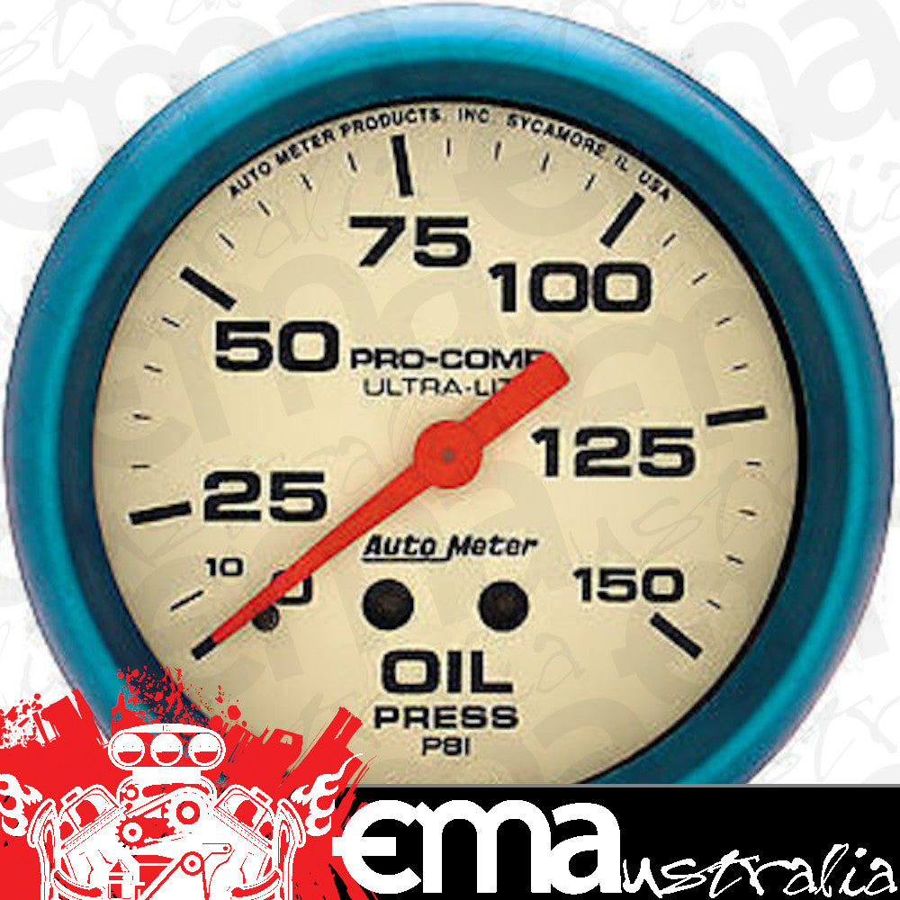 AutoMeter 4523 2-5/8" OIL PRESSURE, 0-150 PSI, ULTRA-NITE