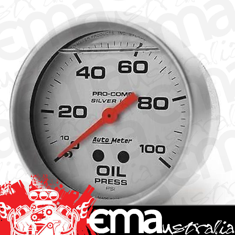 AutoMeter 4621 2-5/8" OIL PRESSURE, 0-100 PSI, LIQUID FILLED, ULTRA-LITE