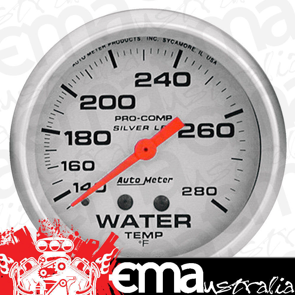 AutoMeter AU4631-SP4 Ultra-Lite Water Temperature Gauge 2-5/8" Liquid Filled Mech 140-280Ç÷F