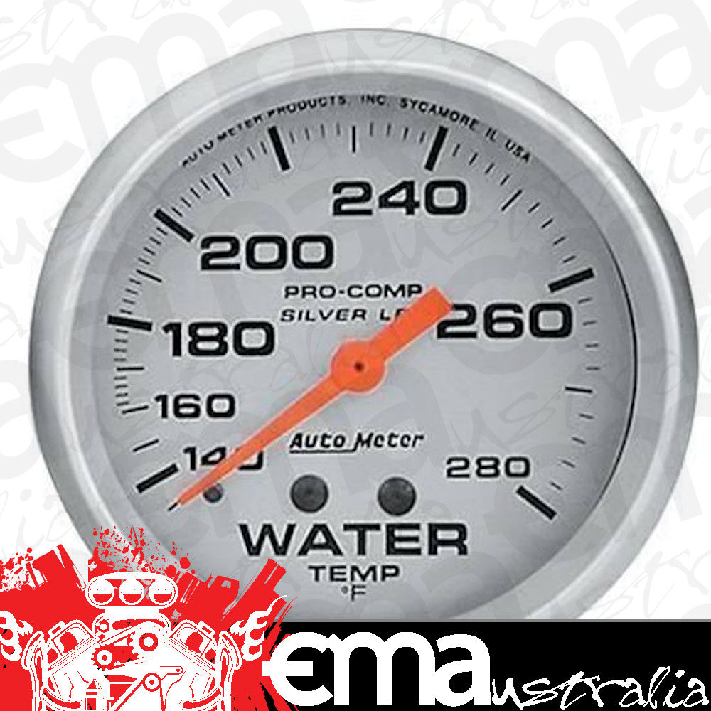 AutoMeter 4631 2-5/8" WATER TEMPERATURE, 140-280 F, LIQUID FILLED, ULTRA-LITE
