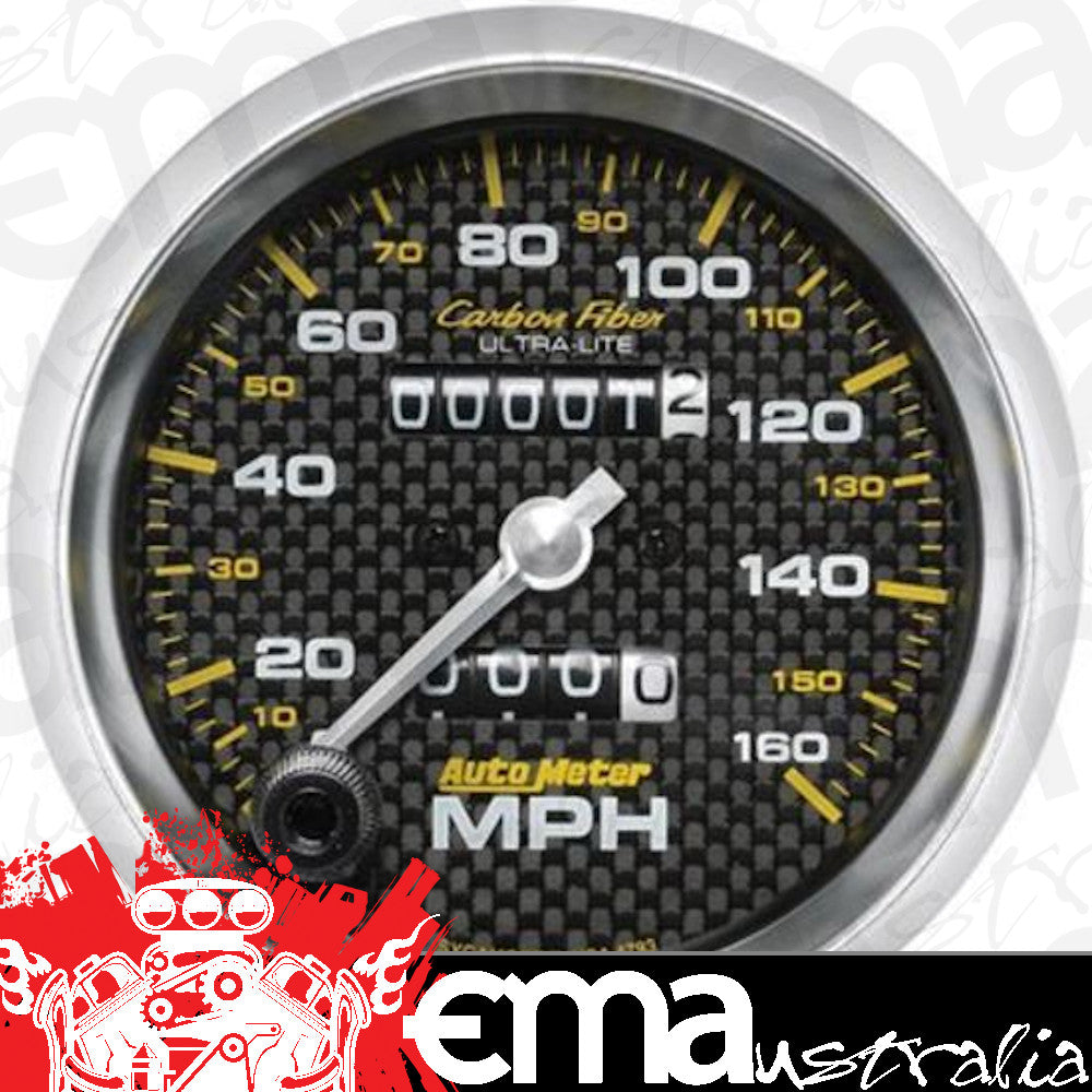 AutoMeter 4793 3-3/8" SPEEDOMETER, 0-160 MPH, CARBON FIBER