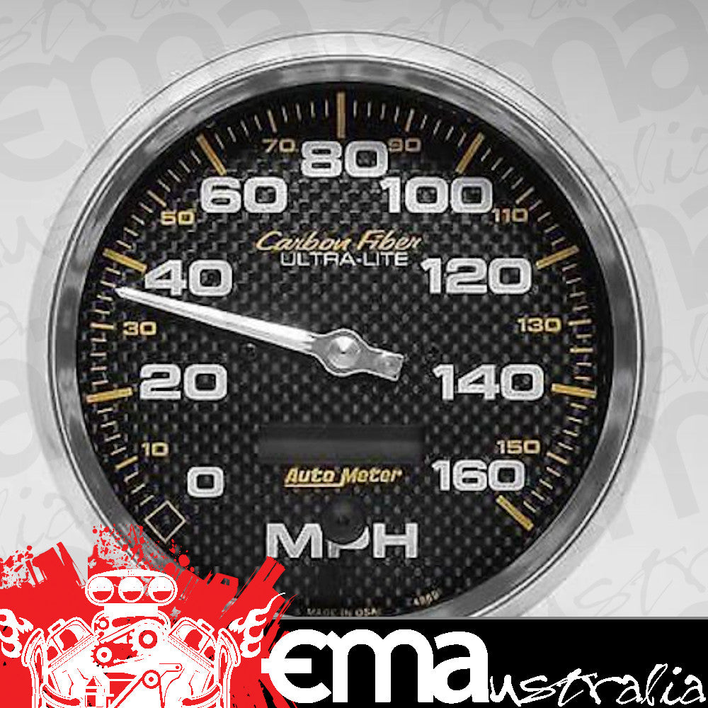AutoMeter 4889 5" SPEEDOMETER, 0-160 MPH, CARBON FIBER