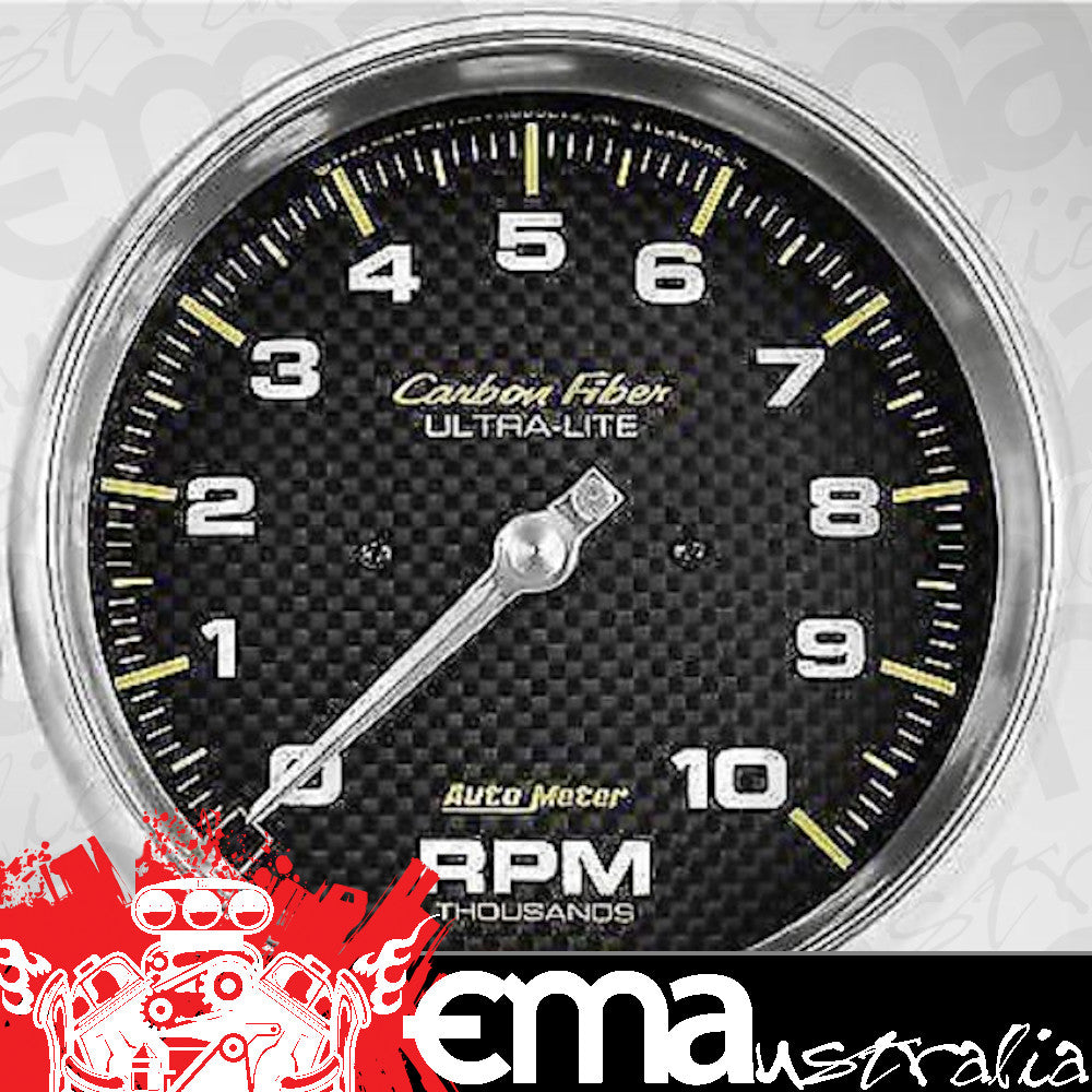AutoMeter 4898 5" IN-DASH TACHOMETER, 0-10,000 RPM, CARBON FIBER