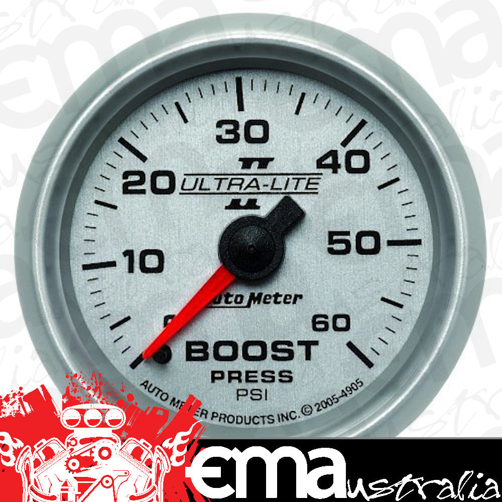 AutoMeter 4905 2-1/16" BOOST, 0-60 PSI, ULTRA-LITE II