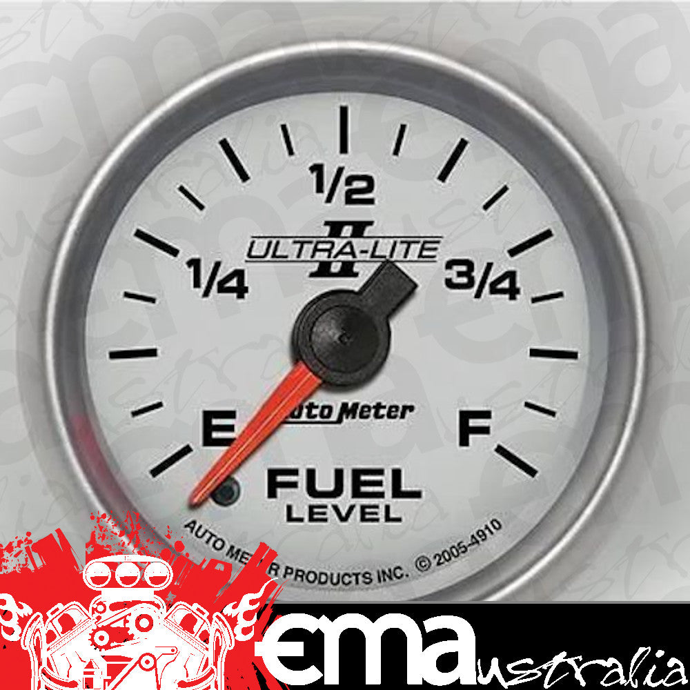 AutoMeter 4910 2-1/16" FUEL LEVEL, PROGRAMMABLE 0-280 Ohm, ULTRA-LITE II