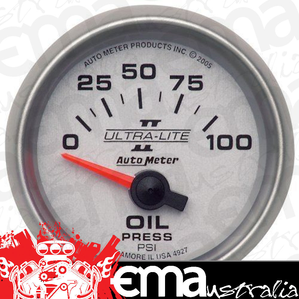 AutoMeter 4927 2-1/16" OIL PRESSURE, 0-100 PSI, ULTRA-LITE II