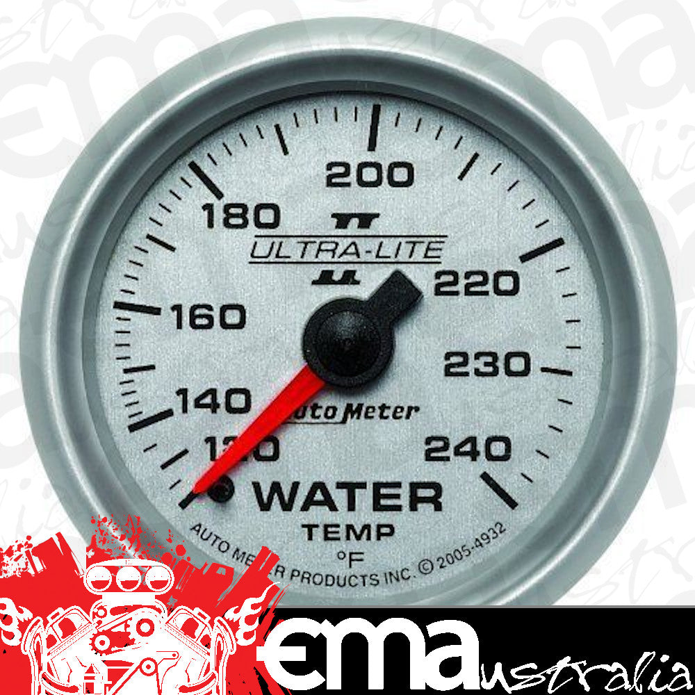 AutoMeter AU4932 Ultra-Lite II 2-1/16" Mech Water Temp Gauge 120-240¶øF