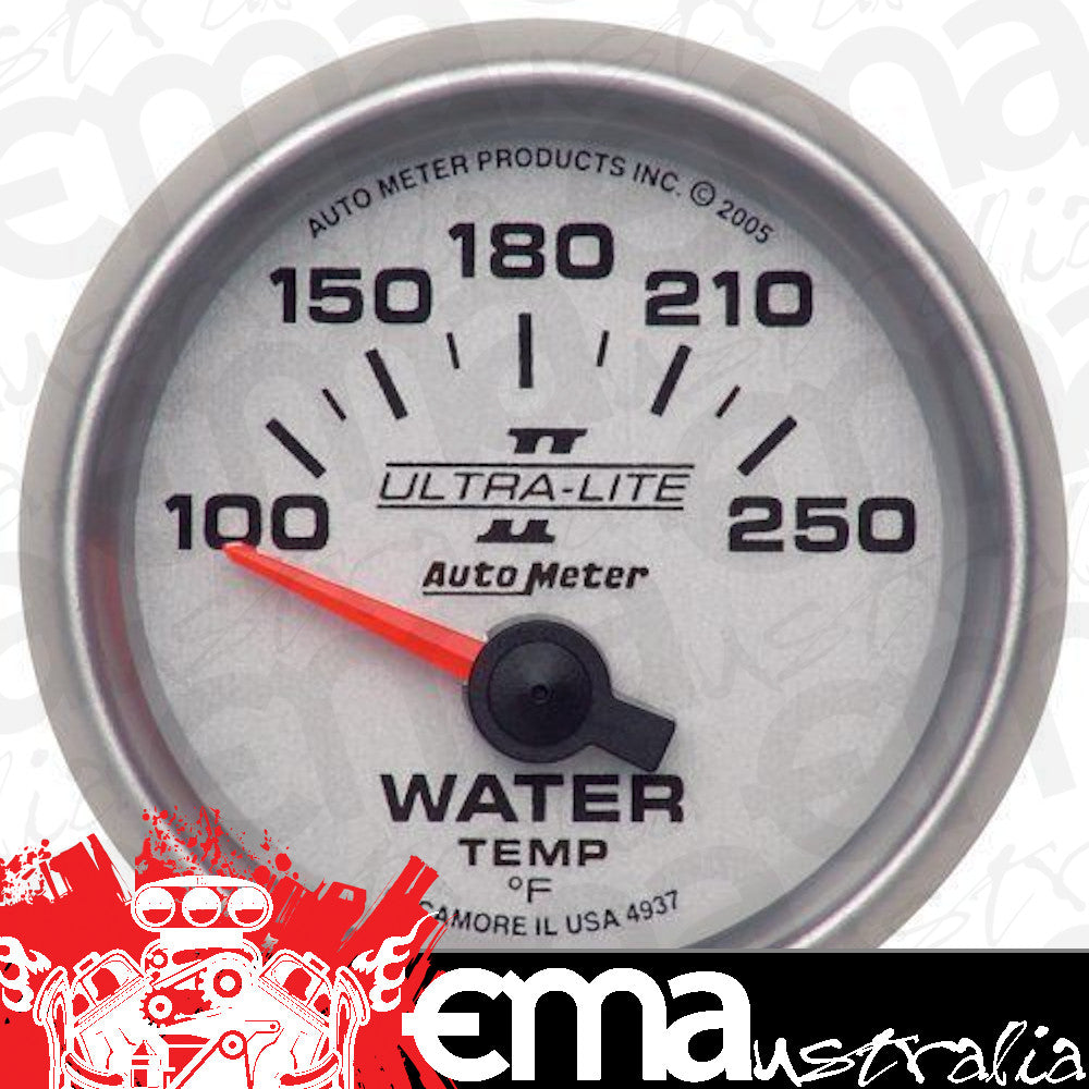 AutoMeter AU4937 Ultra-Lite II 2-1/16" Elecal Water Temp Gauge 100-250¶øF