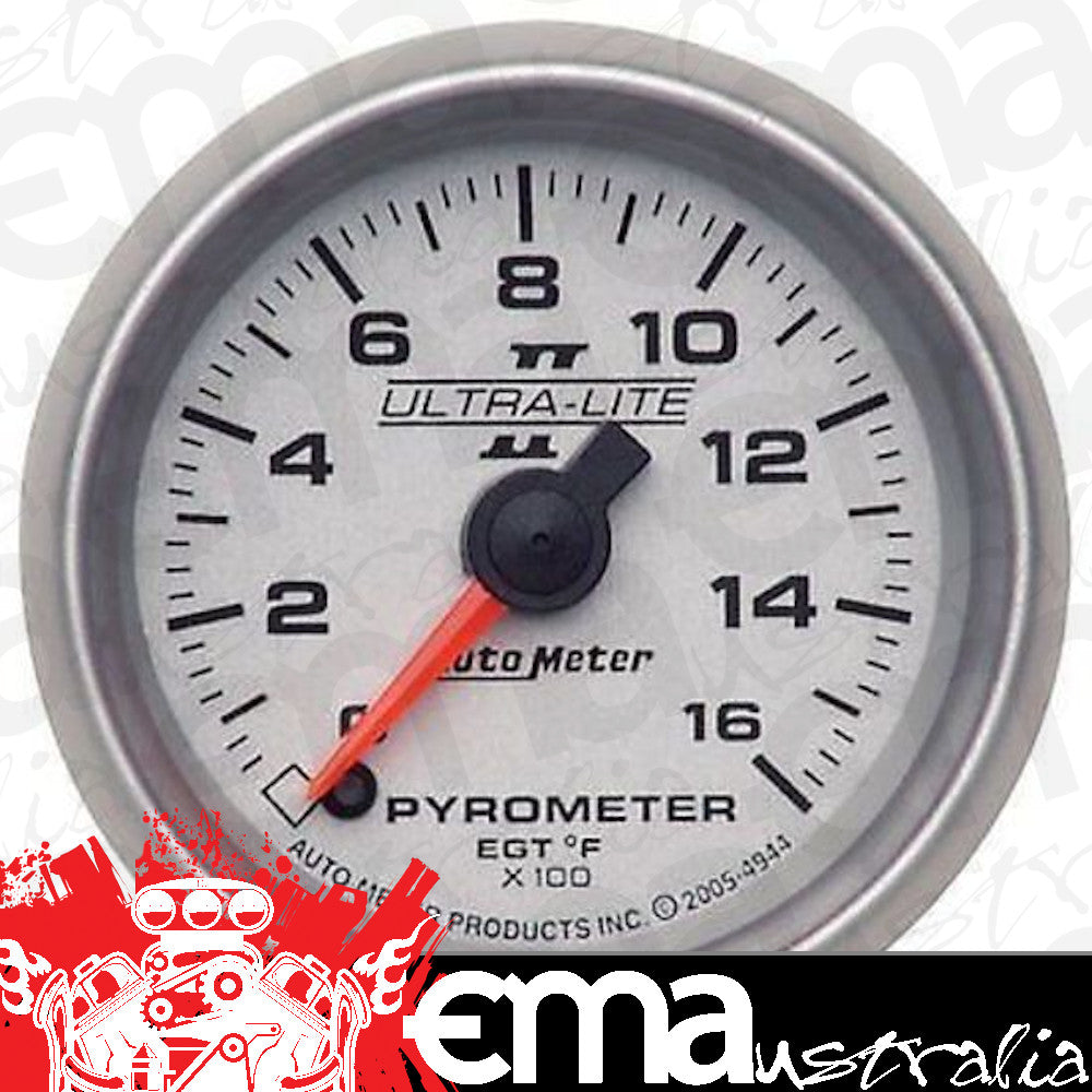 AutoMeter 4944 2-1/16" PYROMETER, 0-1600 F, ULTRA-LITE II