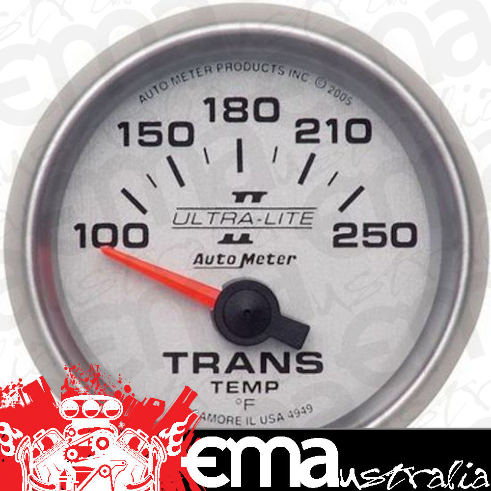 AutoMeter AU4949 Gauge Ultra-Lite II Transmission Temperature 100-250 PSI 2-1/16" Analog Elecal