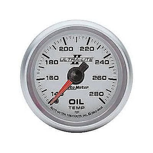 AutoMeter AU4956 Ultra-Lite II 2-1/6" Elecal Oil Temp Gauge 140-280¶øF
