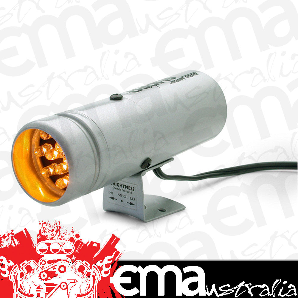 AutoMeter AU5333 Super-Lite Shift Light 3-Position Brightness Switch Silver