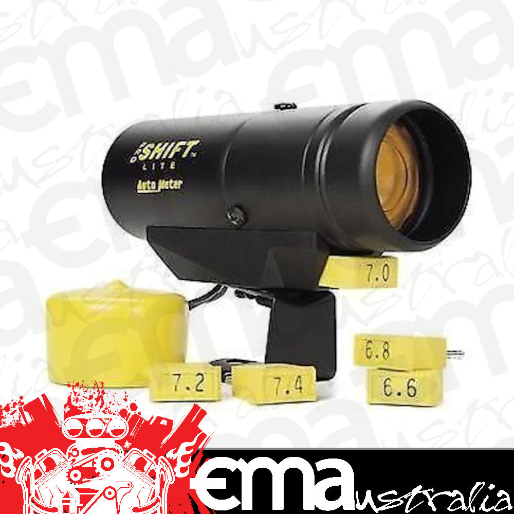 AutoMeter AU5340 Pro-Shift Shift Light Black with Amber Lens