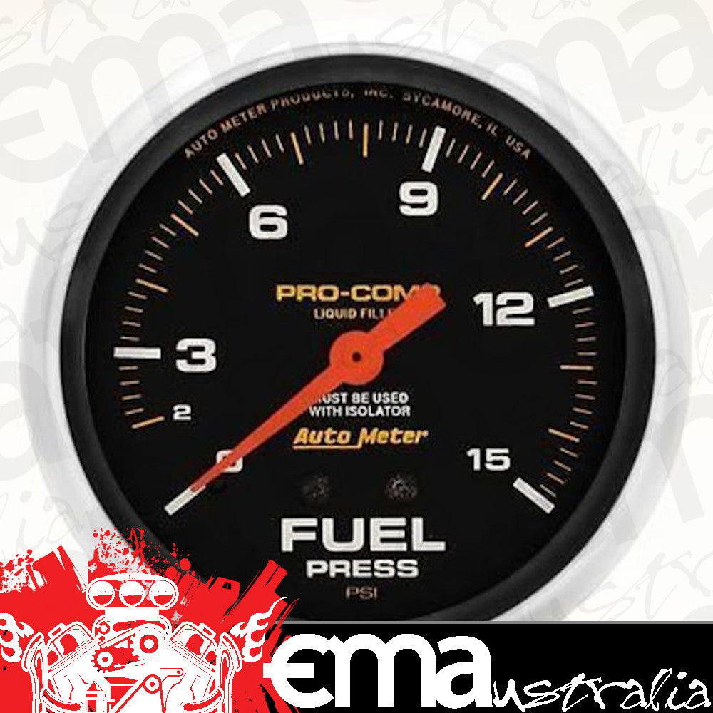 AutoMeter AU5411 Pro-Comp Fuel Pressure Gauge 2-5/8"
