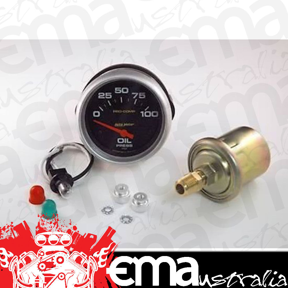 AutoMeter 5427 2-5/8" OIL PRESSURE, 0-100 PSI, PRO-COMP