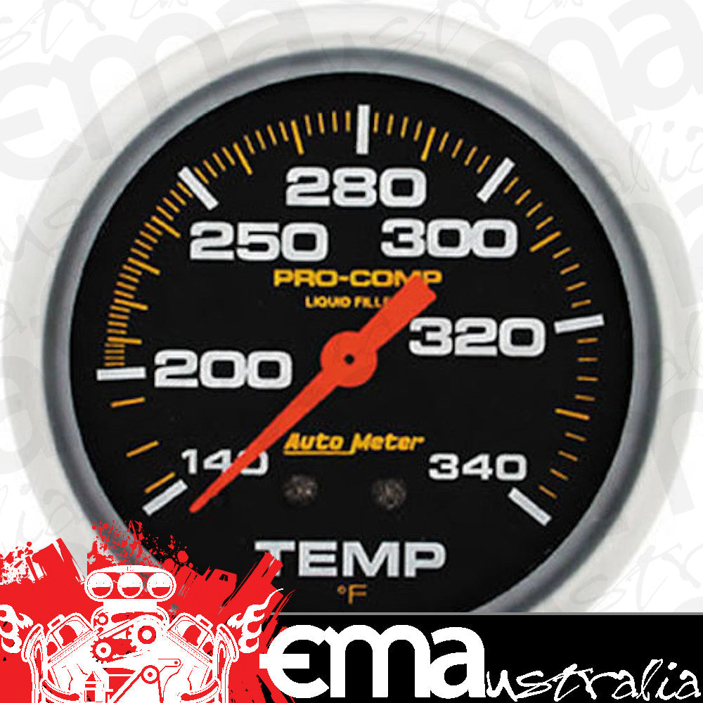 AutoMeter AU5435 Pro-Comp 2-5/8" Mech Water Temperature Gauge 140-340¶øF