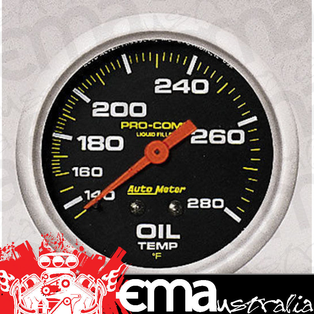AutoMeter 5441 2-5/8" OIL TEMPERATURE, 140-280 F, LIQUID FILLED, PRO-COMP