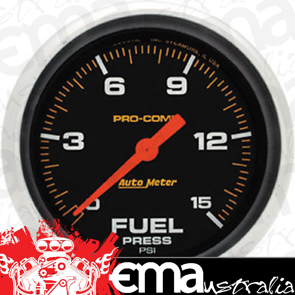 AutoMeter 5461 2-5/8" FUEL PRESSURE, 0-15 PSI, PRO-COMP