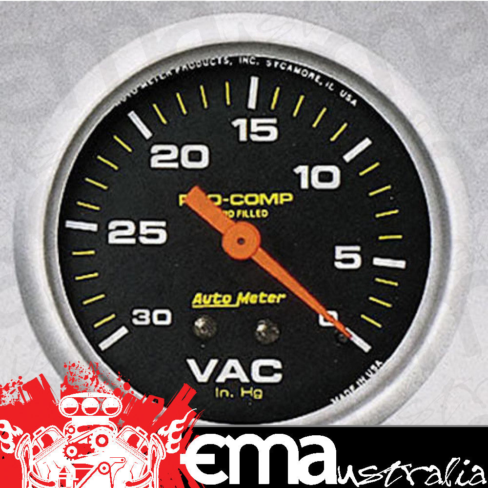 AutoMeter AU5484 Pro-Comp 2-5/8" Mech Vacuum Gauge 0-30 In.Hg