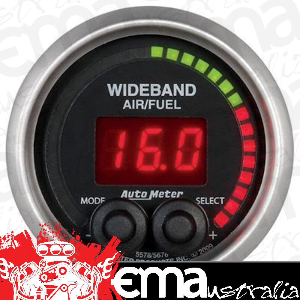 AutoMeter 5678 2-1/16" WIDEBAND PRO AIR/FUEL RATIO, 6:1-20:1 AFR, ELITE