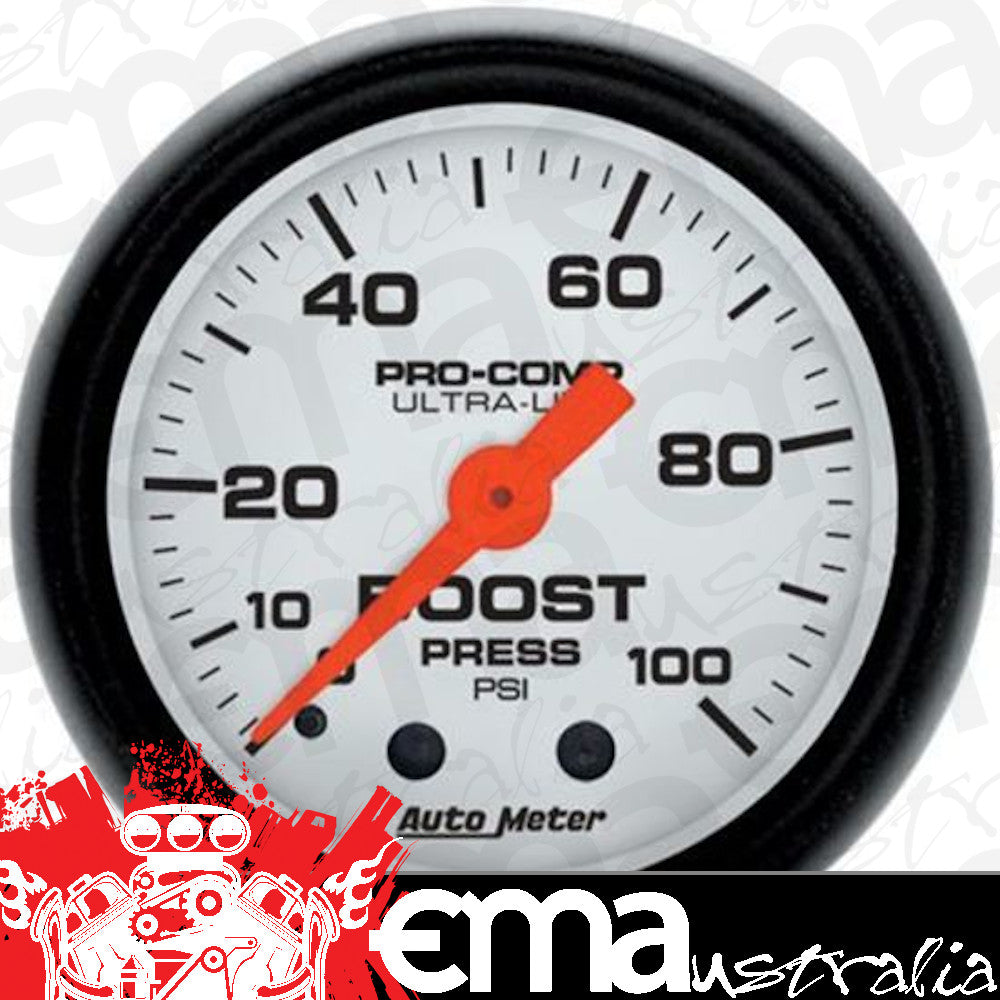 AutoMeter 5706 2-1/16" BOOST, 0-100 PSI, PHANTOM