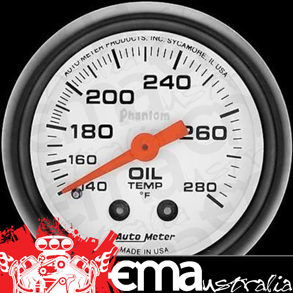AutoMeter 5741 2-1/16" OIL TEMPERATURE, 140-280 F, PHANTOM