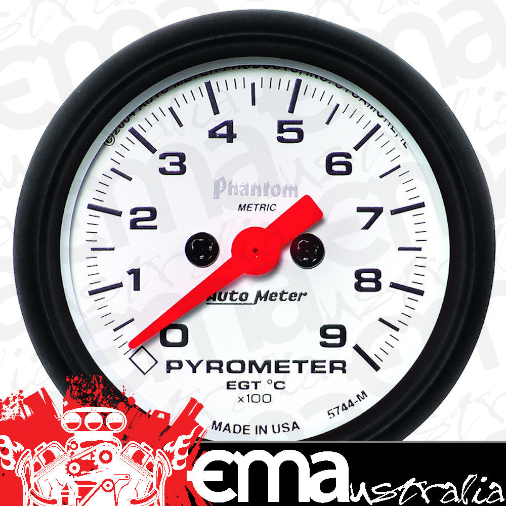 AutoMeter 5744-M GAUGE, PYROMETER (EGT), 2 1/16", 900?C, DIGITAL STEPPER MOTOR, PHANTOM