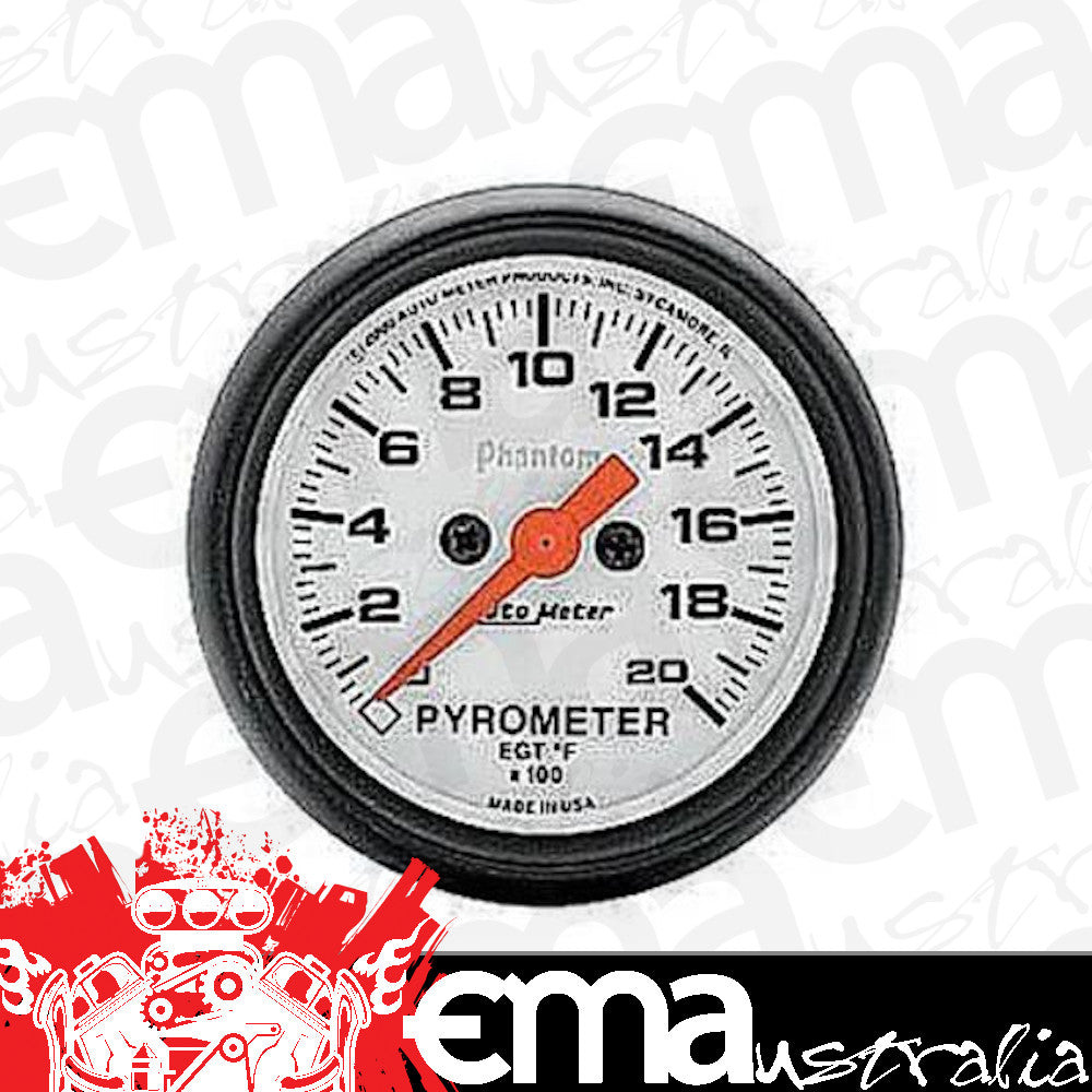 AutoMeter AU5745 Phantom 2-1/16" Elec Pyrometer Egt Gauge 0-2000????F