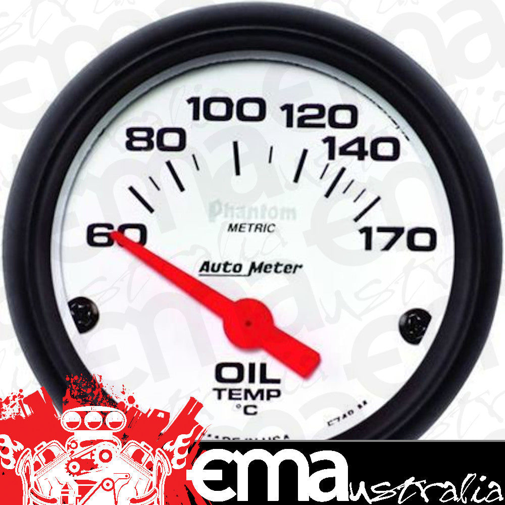 AutoMeter 5748-M GAUGE, OIL TEMP, 2 1/16", 60-170?F, ELECTRIC, PHANTOM