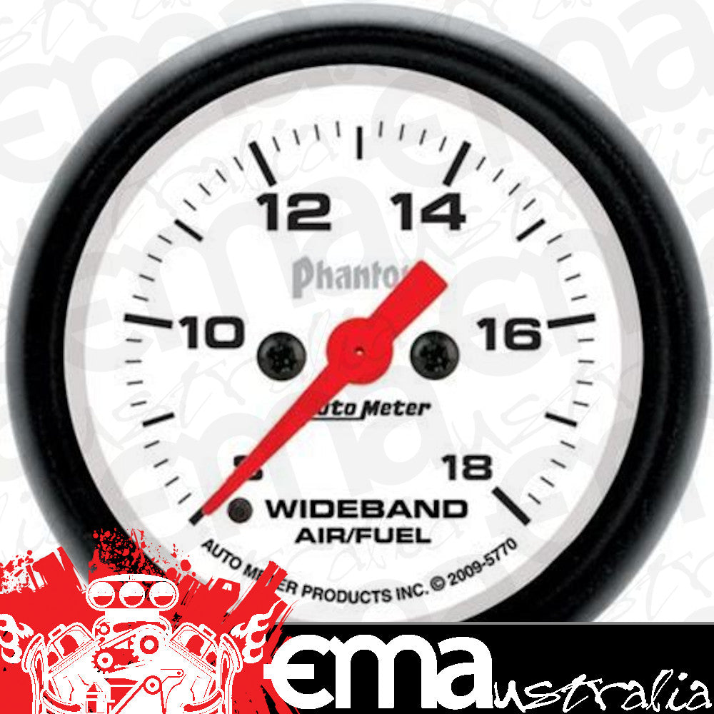 AutoMeter 5770 2-1/16" WIDEBAND AIR/FUEL RATIO, ANALOG, 8:1-18:1 AFR, PHANTOM